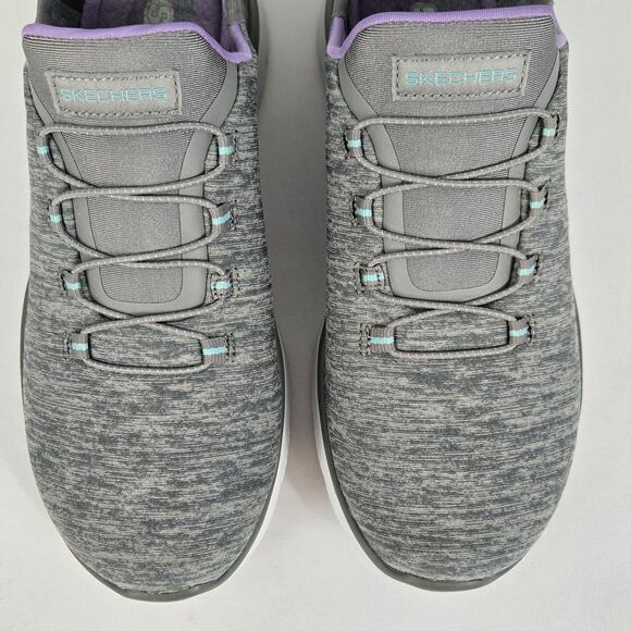 Skechers Summits Slip-Ins Memory Foam Athletic Sneakers Gray/Mint Women's 7 WIDE - Picture 8 of 10